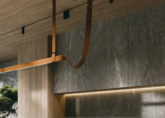 Indoor Porcelain Tile Panels Indoor Porcelain Stone Slab In 3 Patterns Water Absorption <0.5% 12mm