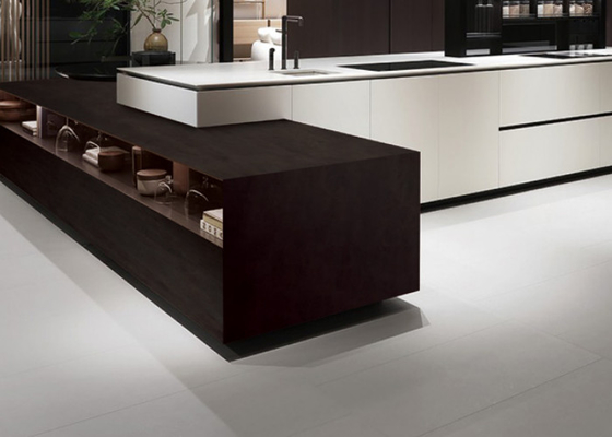 Grey Scratch Resistant Indoor Porcelain Tiles 12mm Stain Resistant