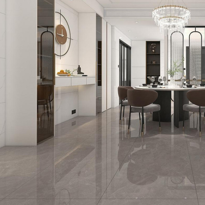 Stain Resistant Grey Porcelain Floor Tiles Low Water Absorption For Indoor Spaces