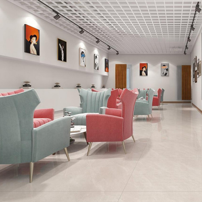 Stain Resistant Grey Porcelain Floor Tiles Low Water Absorption for Indoor Spaces