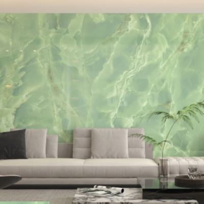 Stain / Scratch Resistant Indoor Porcelain Slabs 9mm Thickness