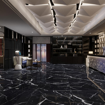 Stain Resistant Indoor Ceramic Floor Tiles / Scratch Resistant Slab Tile For Hassle Free Maintenance