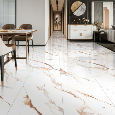 Polished Indoor Porcelain Tiles 0.5% Water Absorption And Clubhouse With Polished Finish