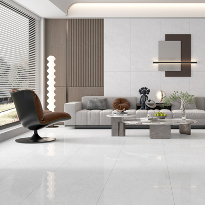 Easy Maintenance Indoor Porcelain Tile Panels in White for Low Maintenance Spaces