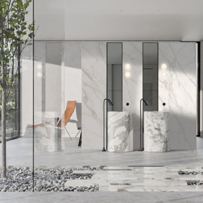 High Slip Resistance Porcelain Cement Look Tile for Cement Backer Board Substrates