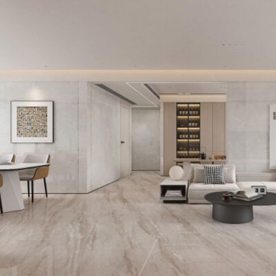 Modern Porcelain Tile with 750x1500mm Dimensions Featuring Marble Cement Mix Design in Multiple Colors
