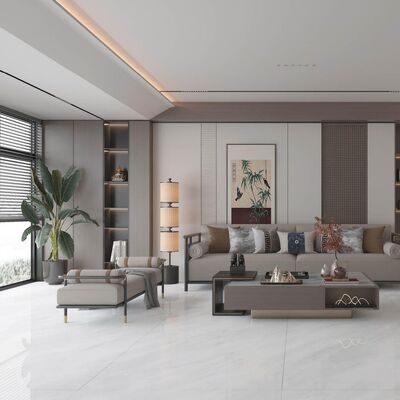 Thin-set Mortar Installation Method Marble Look Ceramic Floor Tile Water Absorption Less Than 0.5 Percent Durable Stylish and Easy to Maintain