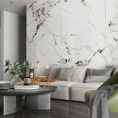 Beige porcelain kitchen floor tiles featuring thin-set mortar installation method ideal for modern kitchens and heavy traffic areas
