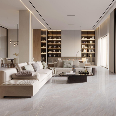 12x24 Inches Porcelain Cement Look Tile Durable Stylish Surface Payment Team TT Suitable For Offices Homes Retail Spaces