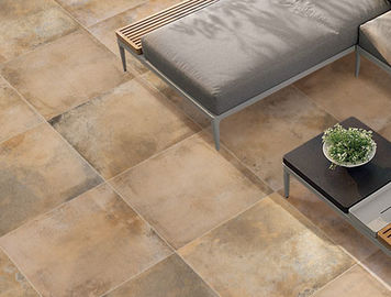 Hand Painted Cement Look Porcelain Tile , Bright 300x300 Floor Tiles