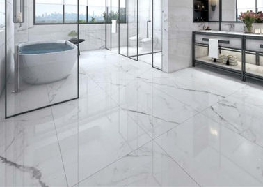 Bright 24 X 48 Floor Tile , Classic Carrara Porcelain Tile Matte Surface