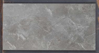 Super Glossy Polished Porcelain Tiles Grey Color 600*1200 Mm Size / Marble Look Floor Tile