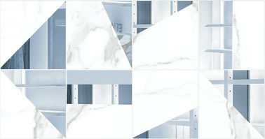 Polished Porcelain Tile Looks Like Marble For Hospital , Metro , Office Building