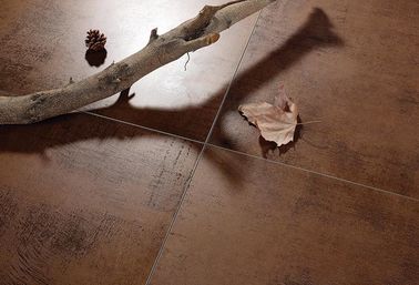 School Bathroom Modern Porcelain Tile , Matte Rust Color Ceramic Wall Tile