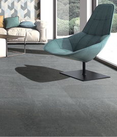 Anti Slip Black Matte Bathroom Ceramic Tiles 600*600mm Acid Resistant