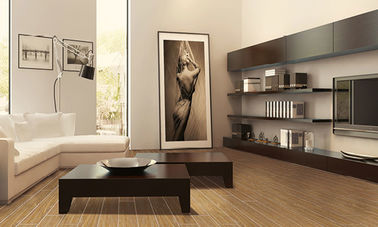 Rustic Wood Grain Floor Tiles Polished Glazed Porcelain Livingroom Woodlike Tiles For Flooring Tiles Bathroom