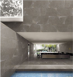 Modern Commercial Non Slip Ceramic Floor Tile / 600*600 Black Tile Wall