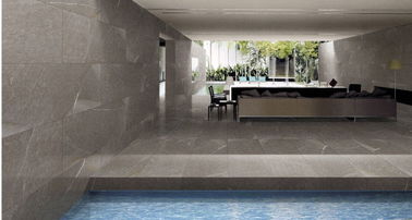 Rectangular Bathroom Ceramic Tile , 24*24 Inches Black Non Slip Wall Tile