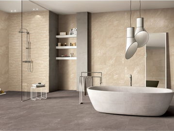 60*60cm Anti-Slip Stone Look Porcelain Tile Low Water Absorption Ceram Yellow Barthroom Wall Tile