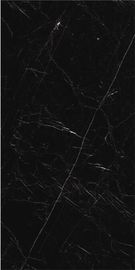 Luxury Floor Porcelain Tiles Large Size Modern Porcelain Tile Black Color  High Glossy Decking Floor Tile 1600x3200mm