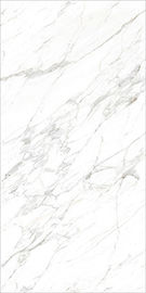 Full Body Floor White Marble Tiles Italian Carrara Striation Marble Look  Finish Porcelain Tile1600*3200mm