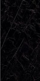 Indoor Splendid Glossy Black 1600x3200x6mm Marble Decoration Wall Tiles