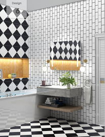White And Black Showroom 300*300mm Matt Porcelain Tile Wear Resantant