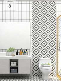 Matte Finished Bathroom Thin Marble 12'X12' Modern Porcelain Tile
