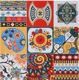 Colorful Matt Archaized 10mm 600x600 Indoor Porcelain Tiles