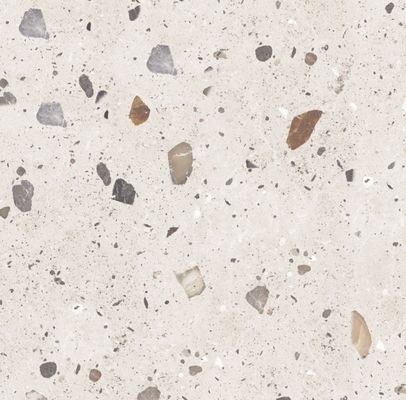 Modern 9.8mm Thickness Terrazzo Porcelain Floor Tiles For Bathroom