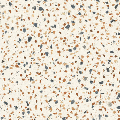 Beige Mix Terrazzo Floor Tiles Cement Indoor Table Kitchen Countertop Slabs 60X60CM