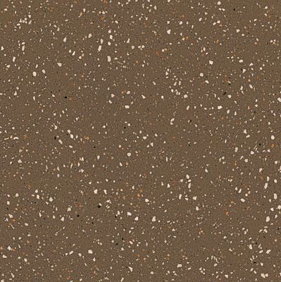 Terrazzo Plates Non Shiny Porcelain Floor Tiles Light Brown Color