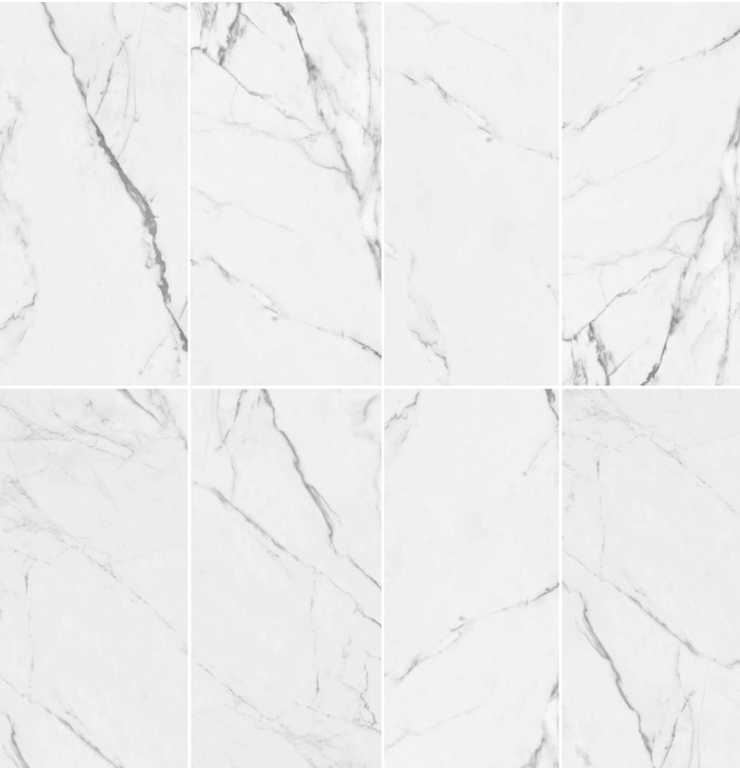 Popular Glazed Matte Marble Look Porcelain Tile 60x120 Cm Size Super