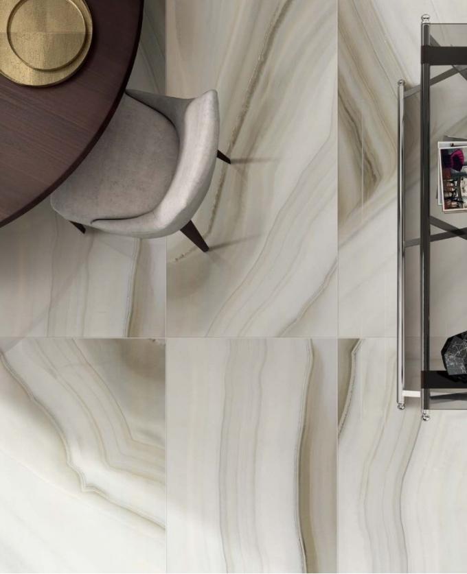 Glazed Digital Polished Porcelain Bathroom Tile For Wall , Floor